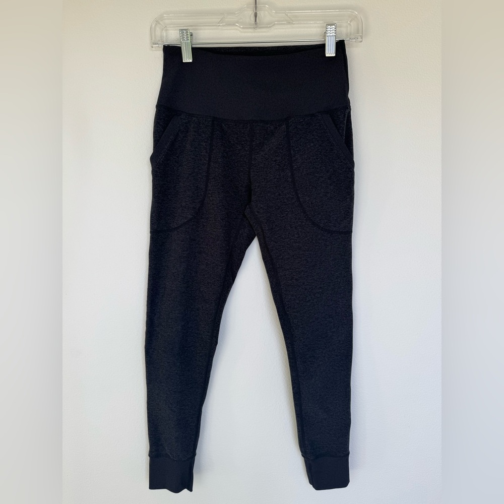 Zella Heather Black Gray High Waist Jogger Leggings Size Small- NWOT